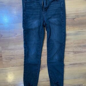 American Eagle Outfitters Black Skinny Jeans High-Rise